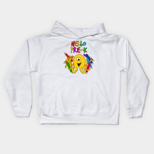 Hello Pre-K Octopus, First Day Of School Kids Hoodie